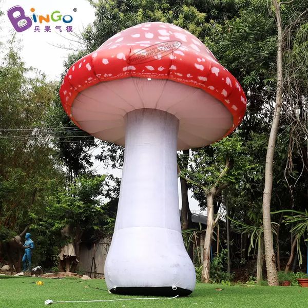Factory direct advertising inflatable simulation mushroom toys sport decorative inflation plants for party event