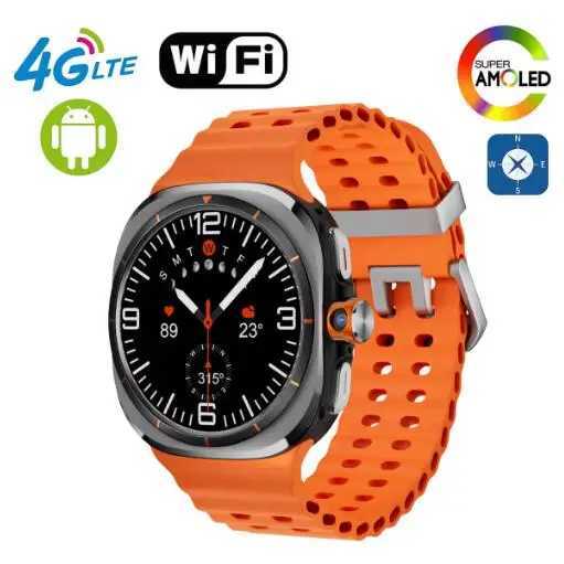 2025 7 Ultra Smart Watch Android 8.1 OS Smartwatch GPS WIFI Rotary 800W Camera 4G Global Calling Amoled Screen NFC Clock X241226