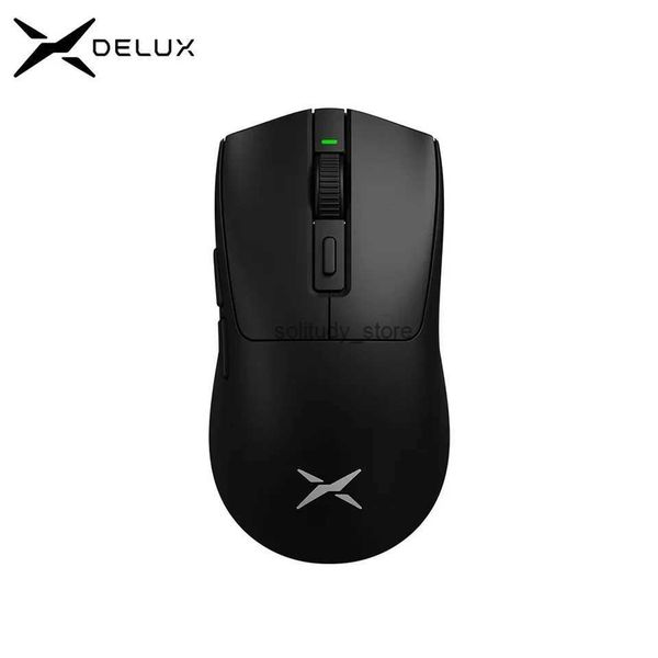 Mice Delux M600 Series Wireless Gaming Mouse 52g Lightweight 2.4G Dual Mode Connection 26000DPI Macro Rechargeable Mice for PC Gamer Q240613