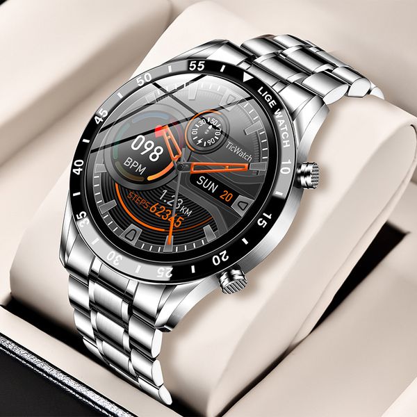 Sports smartwatch men&#039;s multi-functional Bluetooth call health monitoring blood pressure and heart rate large screen wholesale