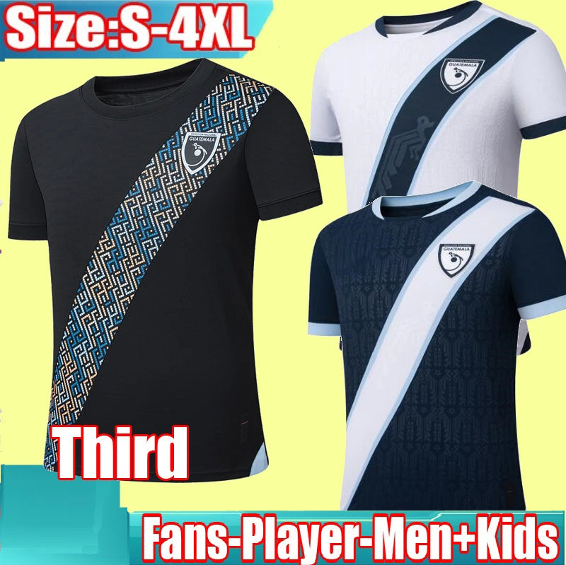 S-4XL 2025 Guatemala Home Third soccer jerseys 25 26 LOM CEBALLOS PELEG OSCAR SANTIS 3rd football shirts men kids Kit