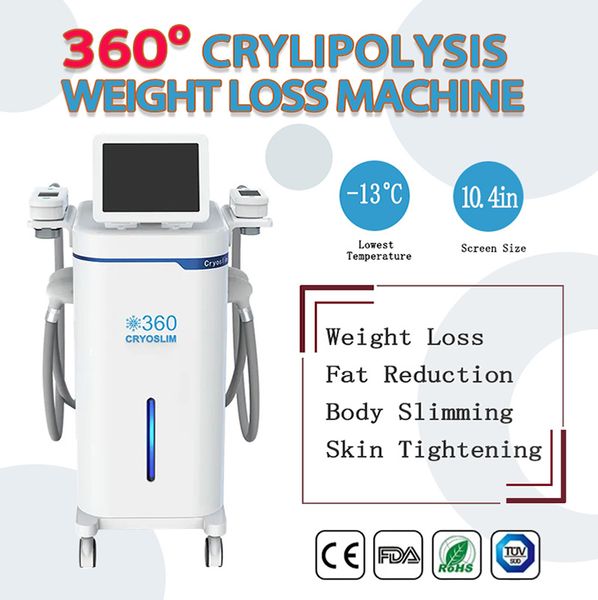 4 cryo handles weight loss beauty equipment cryolipolysis fat freeze slimming machine 360 degree Frozen Slimm professional vacuum cryotherap