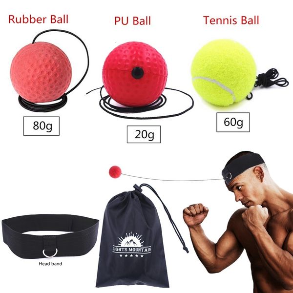 Punching Balls Boxing Reflex Ball Set 3 Difficulty Level Boxing Balls with Adjustable Headband for Punching Speed Reaction Agility Training