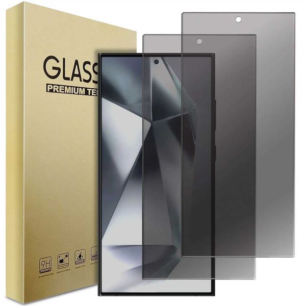 Cell Phone Screen Protectors For Samsung Galaxy S24-S24 Plus-S24+-S24 Ultra 5G Case Friendly Anti Spy Privacy Tempered Glass Screen Protecto