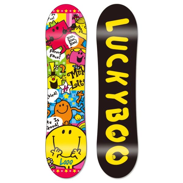 LUCKYBOO Children&#039;s Snowboard Winter Outdoor Sport Free Skiing Boy Girl Beginners Learn Ski Board Equipment80cm90cm