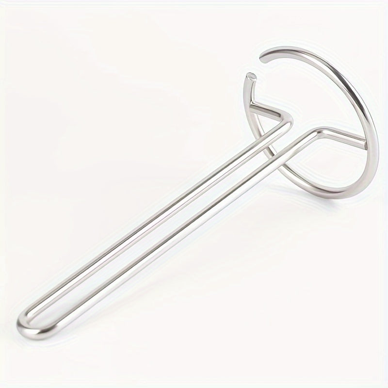 TEMU 1 Heavy-duty, High-gloss, High-quality, No-drill Installation, Weighted Base Heavy-duty Tissue, Silvery Standing Tissue Holder, Kitchen Paper