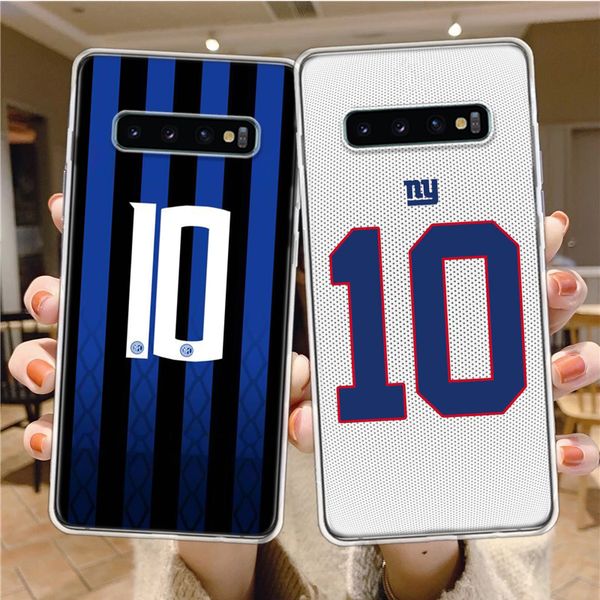 Number 10 Football Casings Hull Bags Phone Case For Samsung A15 A25 A35 A55 Galaxy A70 A50 A40 A30 A20 A20E A20S A10 M11 M12 M21