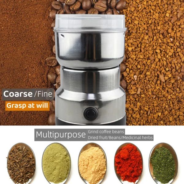 Electric Coffee Grinder Multifunctional Kitchen Kitchen Cereals Nuts Spices Spice Grains Grinder Machine Coffee Beans Chopper