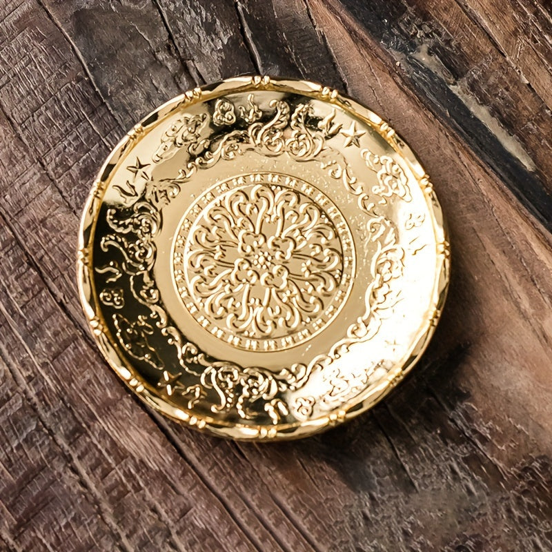 TEMU Handmade Metal Candle Holder Candle Aromatherapy Cup Tray Decorative Candle Holder For Wedding Party Desktop Decoration