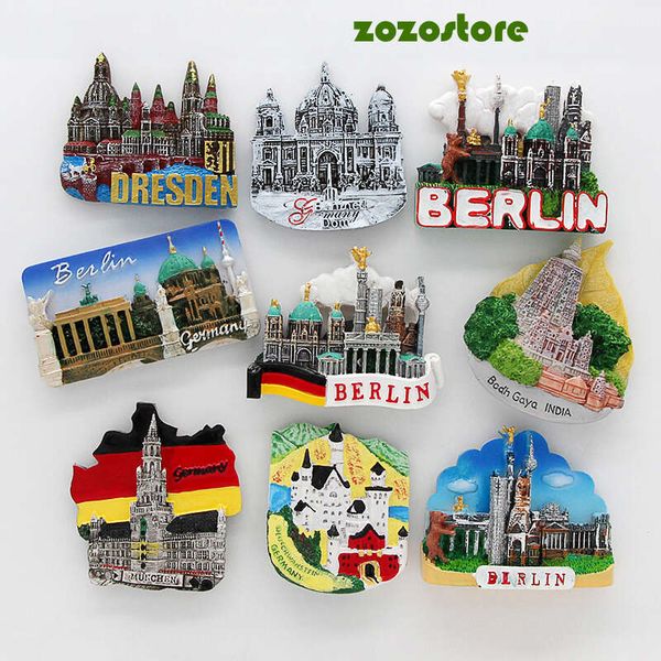 fridge magnetic refrigerator stickers Germany Cologne Cathedral Berlin Heidelberg neikal Dresden Munich Germany tourism souvenir