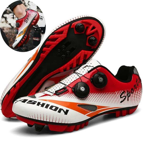 2024 Cycling Shoes Bike Sneakers Cat Cat Non Slip Mountain Bicking Sapatos Bicicic Sapatos de calçada de estrada