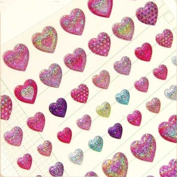 New 3D Heart Rhinestone Face Diamonds Sticker Glitter Face Festivals Accessories Face Gems Jewels Stickers Makeup Crystals Y240809