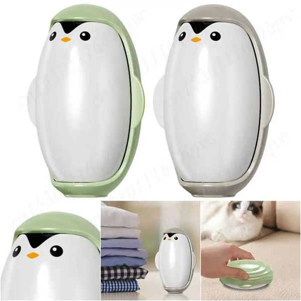 Penguin Lint Remover Shape Sticky Roller Washable Lint Roller Reusable Mini Lint Roller Suitable for Pet Hair Clothing CleaningT250205