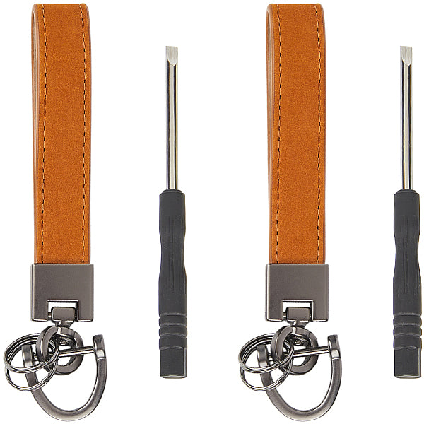 Rindsleder Schlüsselanhänger