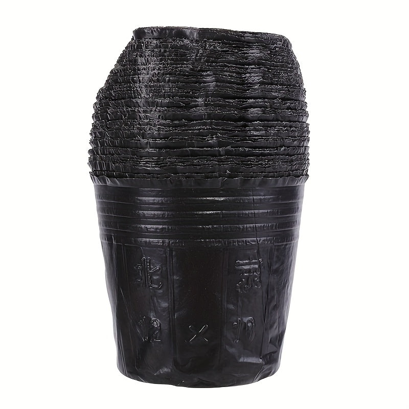 TEMU 100pcs Nursery Pots 5 Size Round Flower Seedlings Sowing Plant Nursery Room Pots Plants Garden Growing Pot Home Garden Planter