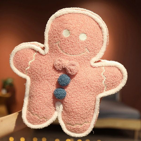 Household Gingerbread Man Pillow Cushion Stuffed Doll Soft Throw Decorations for Living Room Reading B88 241021