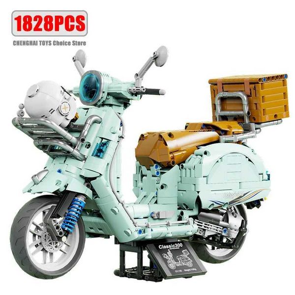 Blocks 1828pcs 1 5 City Technical Motorcycle Car Model Building Blocks MOC Racing Motobike Vehicles Toy For Children Gifts T4025 Y25011200SX