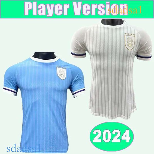 2024 Uruguay Player Soccer Jerseys National Team G.DE ARRASCAETA N.DE LA CRUZ F.VAERDE L. RODRIGUEZ M.OLIVERA Home Away Football Shirts