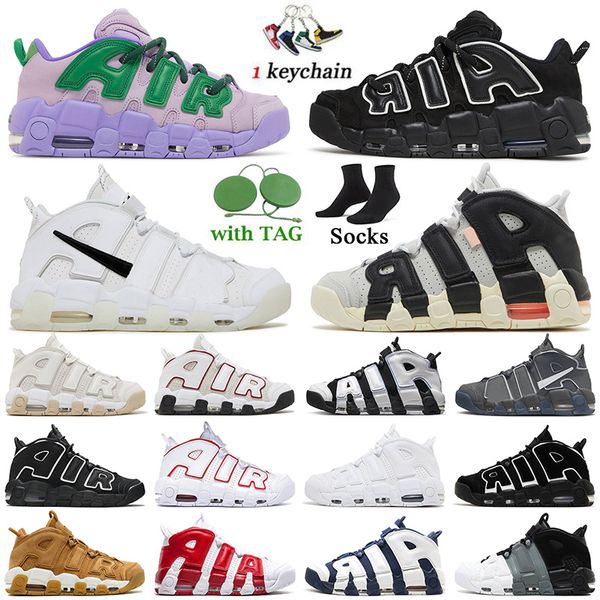 Basketball Shoes Uptempoes pippen For Mens Women University Blue UNC Black Phantom 96 Copy Paste White Bulls Hoops Varsity Red Scotties Desi