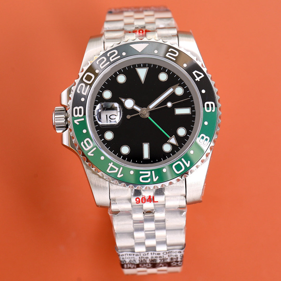 High quality men&#039;s watch left hander 40mm scratch resistant sapphire mirror 904L luminous display montre de luxe automatic mechanical movement