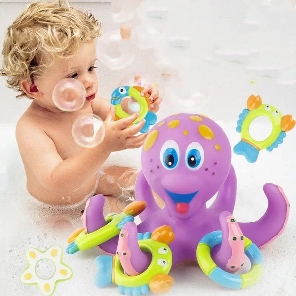Baby Bath Toy Floating Shower Cartoon Animal Octopus for Toddlers Crawling Beach Bathtub Bathroom Swimming Pool Play Water Toys 241227