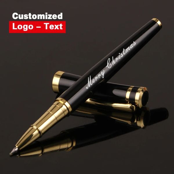 Metal Ball Point Pen Clip Signature Ballpoint Pens for Business Writing Office Stationery Customized Name Gift 240902