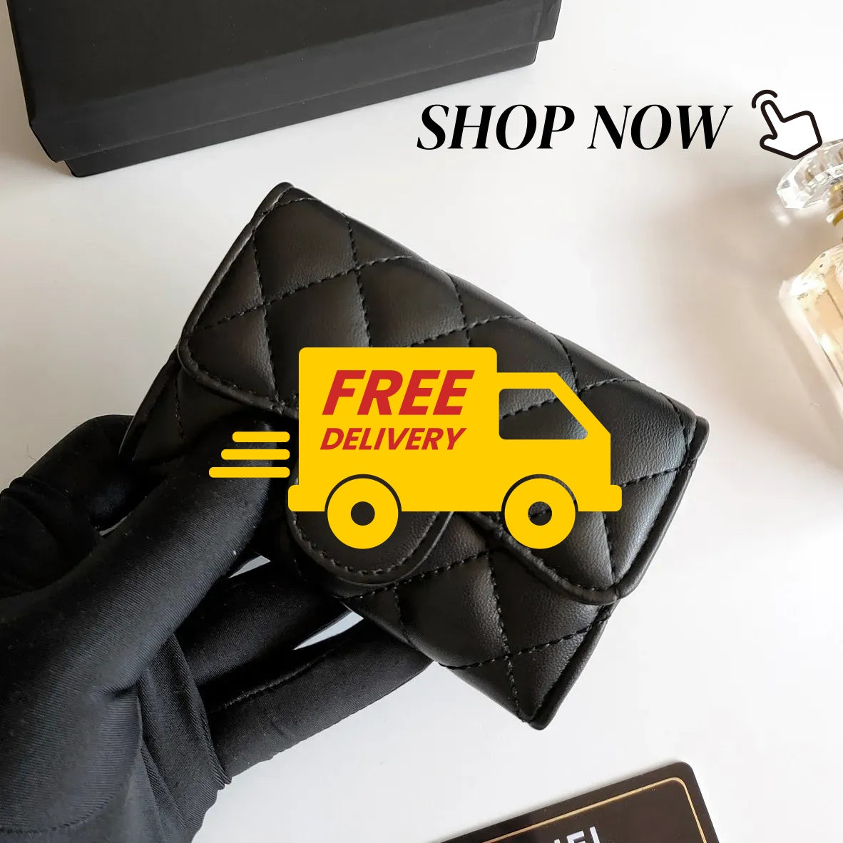 Designer luxury caviar flap Wallets Fashion card pack Card Holders womens fashion cute purse