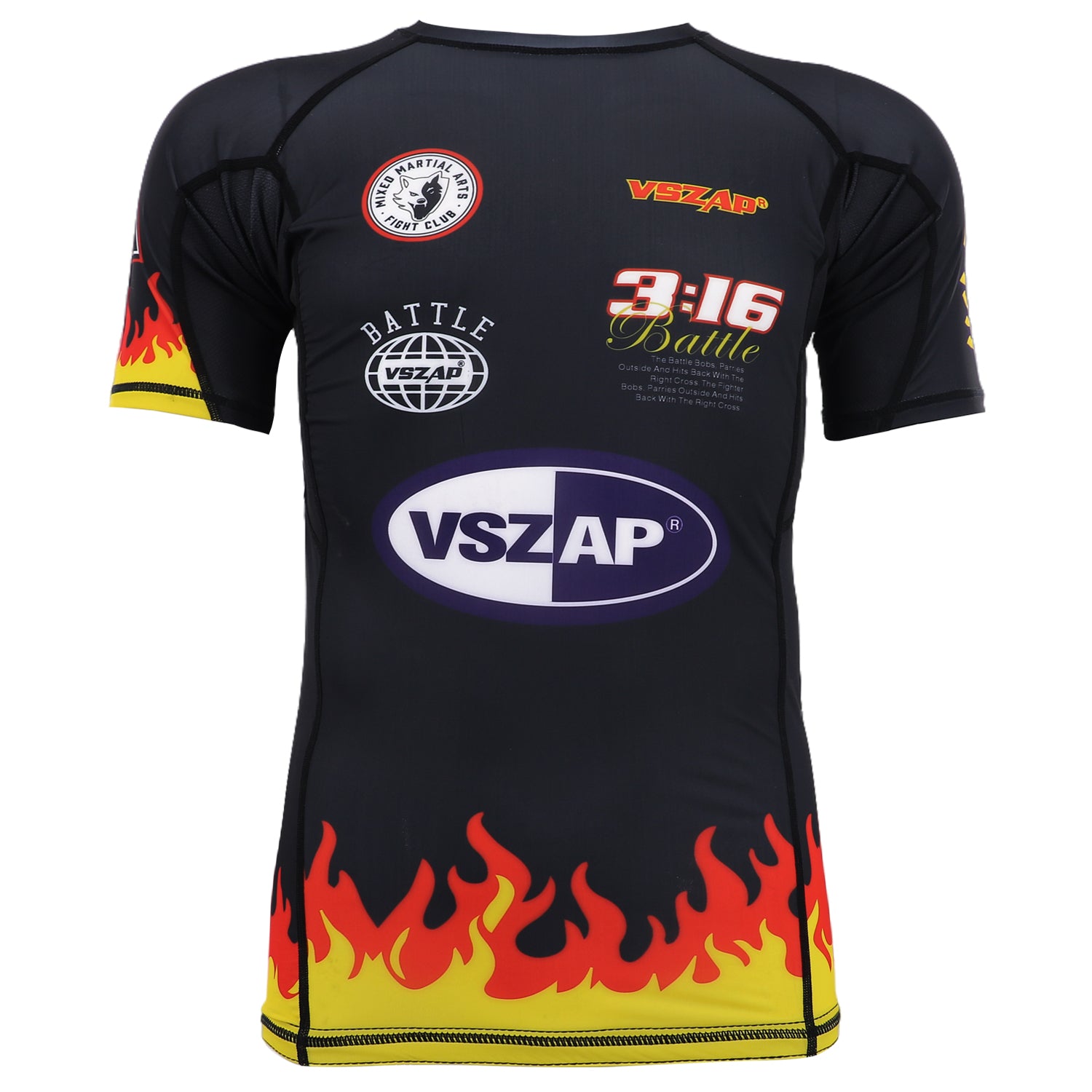 VSZAP Brazil Jujutsu Fitness MMA Comprehensive Fighting Durable Tight Top Training Short Sleeve Quick Drying Judo T-shirt