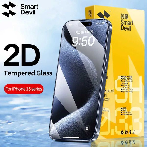 Cell Phone Screen Protectors SmartDevil Screen Protector for iPhone 16 Pro Max 16 Plus 15 14 13 15Pro X XS XR Tempered Glass Non-full Cover