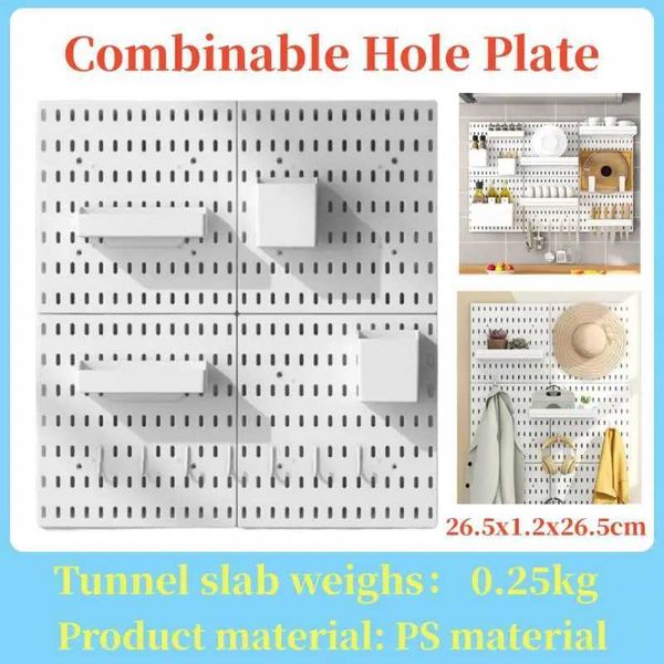 Storage Holders Racks Hole Board Wall Shelf Hooks Self-adhesive Storage Rack Desk Organizer Room Organization Various Home Storage Accessori