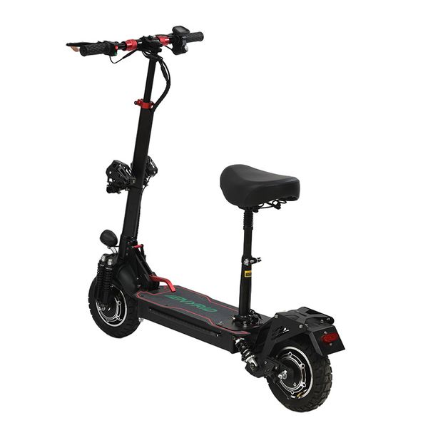 Scooter elétrico adulto dobrável de alta potência portátil com amortecedores duplos para o deslocamento para se deslocar