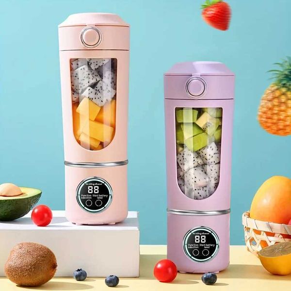 700ML Portable Blender - High-Speed USB Rechargeable Personal Juicer for Shakes Smoothies Easy Cleanwith 1500mAhXJ241227