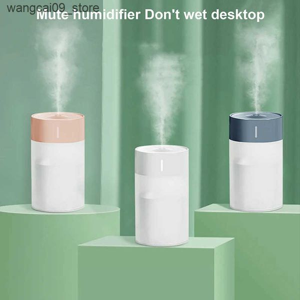 Humidifiers 260ML Air Humidifier Ultrasonic Mini Aromatherapy Diffuser Portable Sprayer USB Essential Oil Atomizer LED Lamp for Home Car J24