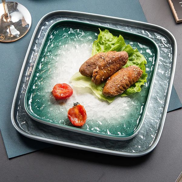 Dishes Plates Nordic Ins Ceramic Plate Creative Home Jiaozi Dish Restaurant Western Dish Dessert Dish Individualized el Tableware 231121