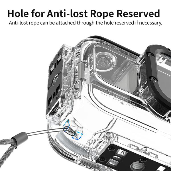 60M Waterproof Housing Shell For Insta360 Ace-Insta360 Ace Pro Protective Waterproof Dive Case Sports Camera Accessories