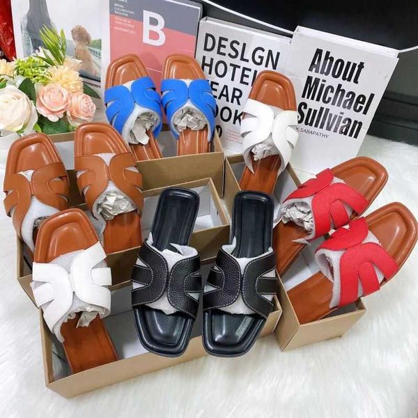 Slippers 2025 Fashion Outerwear Flat Women African H241217