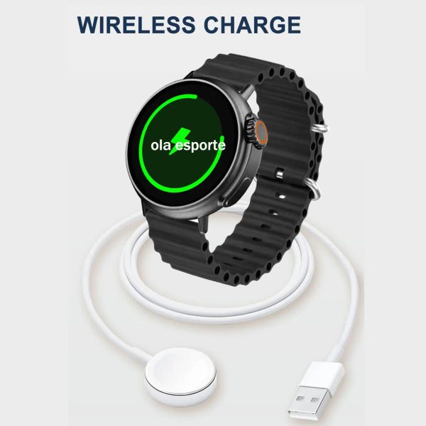 Ola Esporte Smart Watch Ultra 2 Men Women Round Smartwatch BTPhone Call Watch NFC Waterproof FullTouch Smart Bracelet Waterproof