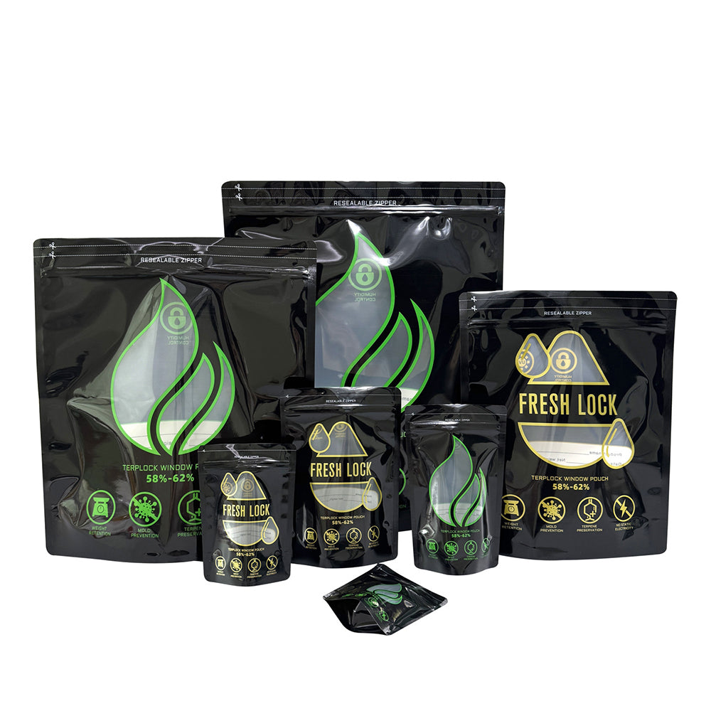 Empty Mylar Bags 3.5g 7g 14g 28g 0.5LB 1LB 2LB Tobacco Packaging Bag Smell Proof Zip Lock Pouch Plastic Open Window Edible Biscuit Cookie Storage Pa