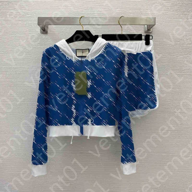 Designer Womens Two Piece Pants Fashion Print Crew Neck Fringe Decorated Cotton Shirts Slim Fit High Waist Loose Shorts Sports Suits Luxury Women Cl