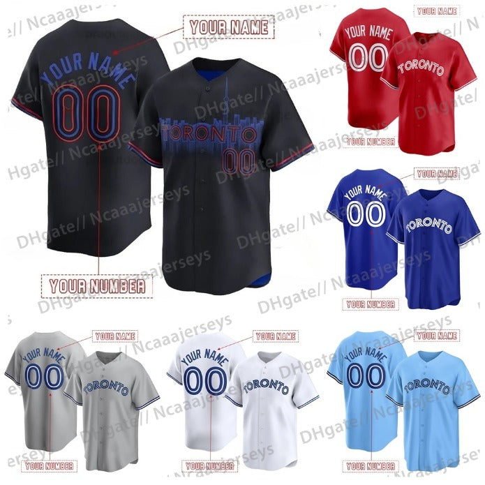 Guerrero Jr. 27 Baseball Jersey Bichette Springer Kirk Gimenez Wagner Heineman Custom Baseball Jerseys Mens Womens Youth-Shxinet