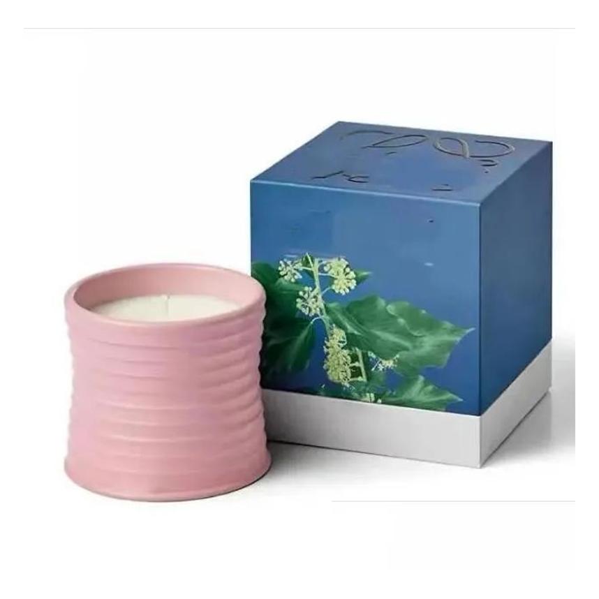 Candles Spain Scented Pottery Jar Top Fragrance Candle Ivy Aromatherapy Gift Box Home Decoration Christmas Drop Delivery Gar Otsxb R250424