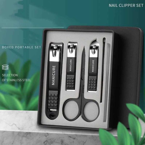 Nail Clipper Set Highgrade Household Nail Clippers Men And Women Universal Pedicure Tools Portable Nail Tools Glass File EarpickXJ250116