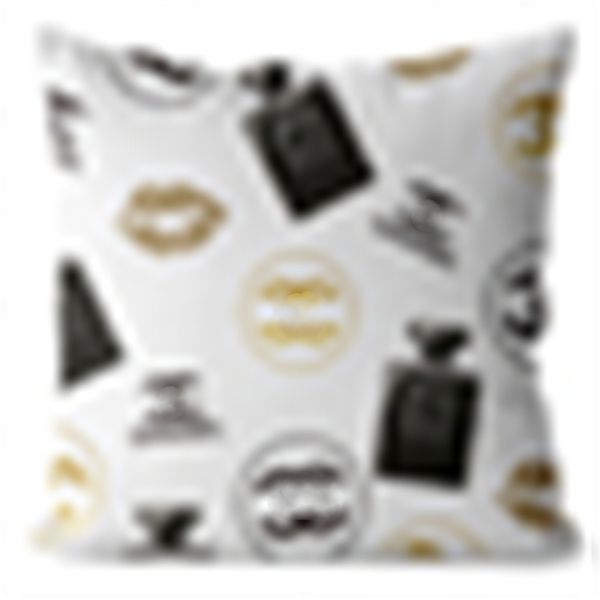 Decorative Pillow Luxury Cushion Christmas Designer Pillowcase Letter Print Fashion Throw Cushions Cotton Pillows Covers Home Textiles 45*45