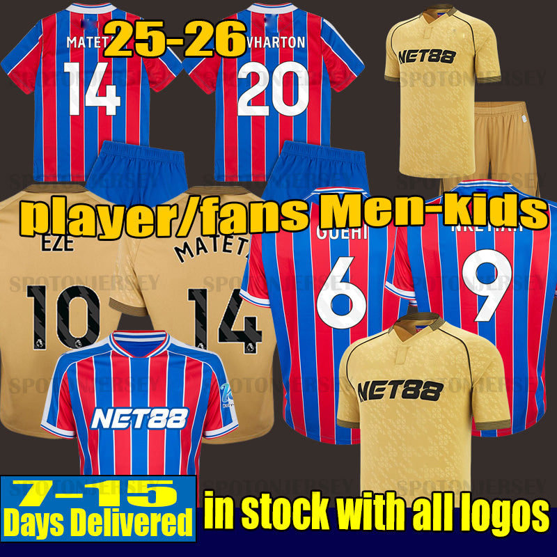 25 26 CPFC Soccer Jerseys M.FRANCA OLISE KOUYATE EZE CrystalS LERMA J.AYEW MATETA CHLUPP PALACE BENTEKE SCHLUPP kit Football shirts third 3rd player