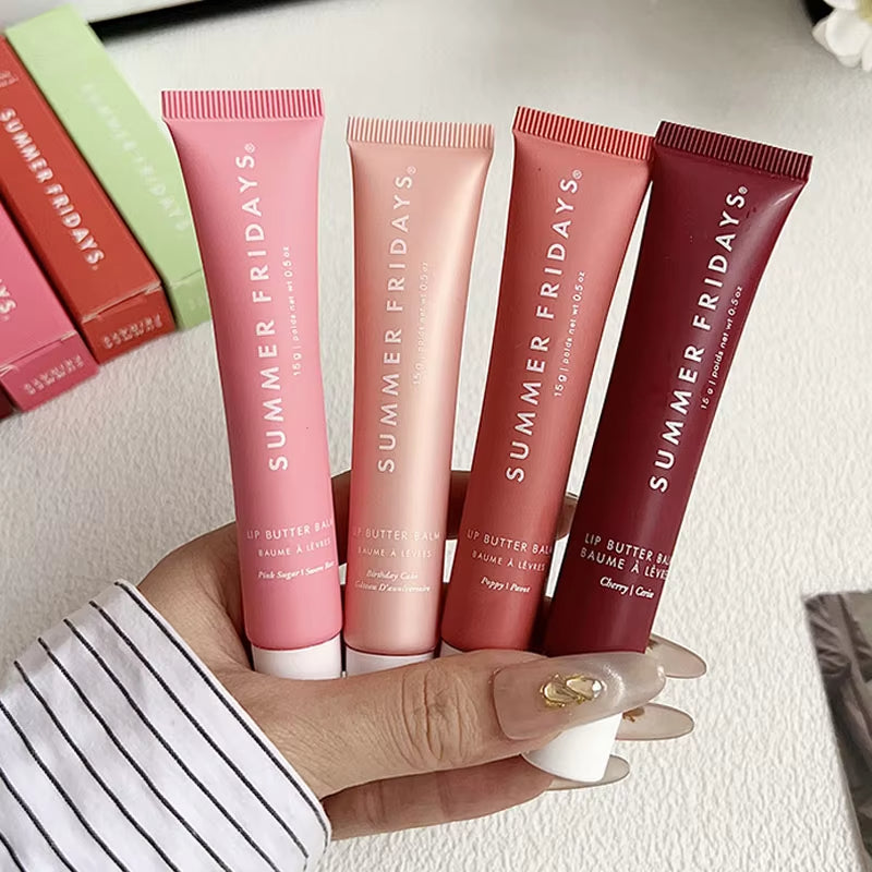 15g Lip Butter Balm for Smooth Soft Lips Iced coffee Hot cocoa pink Sugar vanilla beige brown sugar sweet mint Summers Lip Balm Lip Care Cosmetics