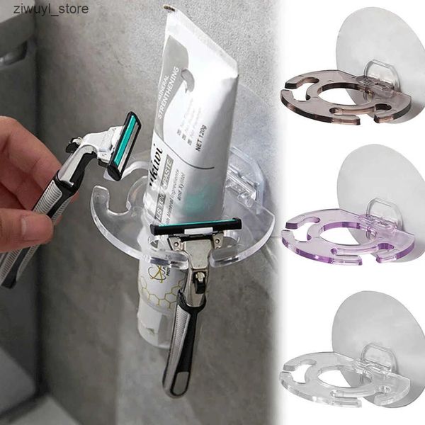 Toothbrush Holders 1 toothbrush holder dental pad beard shaver storage rack wall mounted hook type bathroom accessories bathroom products L2