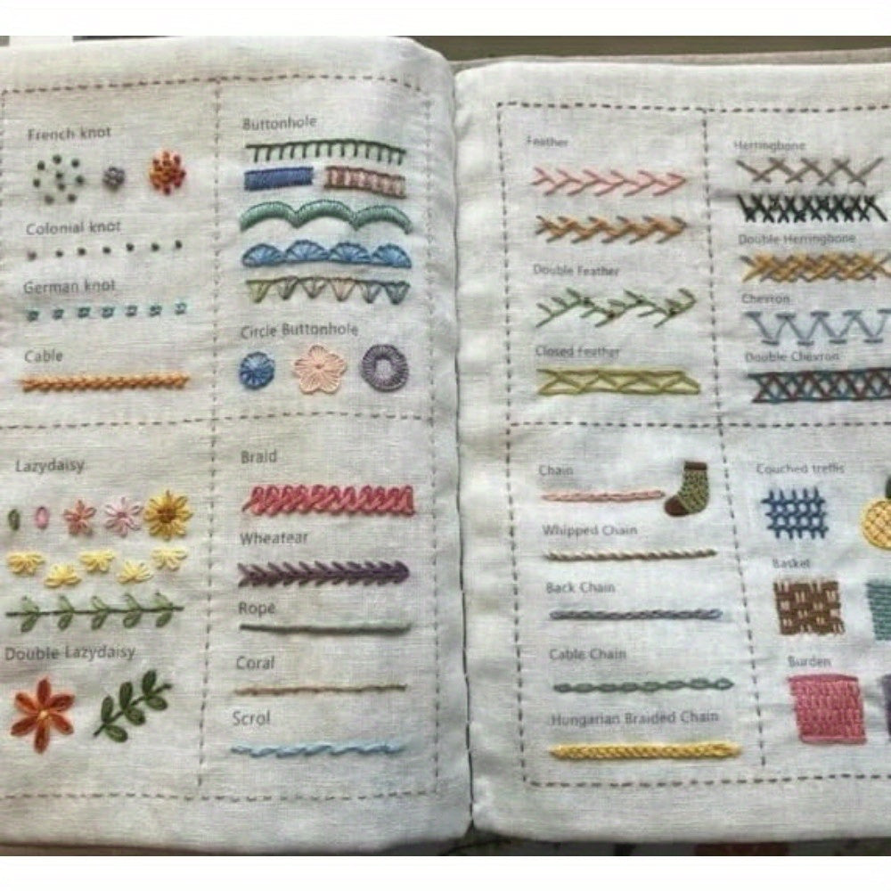 TEMU New Embroidery Books, Books, Diy Books, Embroidery Stitching Books, Embroidery Sewing Books, Embroidery Books, Adult Learning To Sew Books