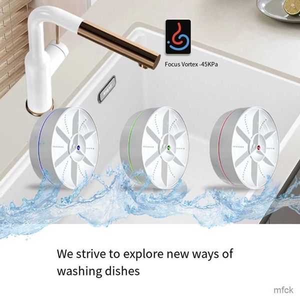 Mini Washing Machines Wireless Portable Dishwasher USB Ultrasonic 45KPa Sink Fruit Vegetable Dish Washer Electric Mini Washing Machine Home
