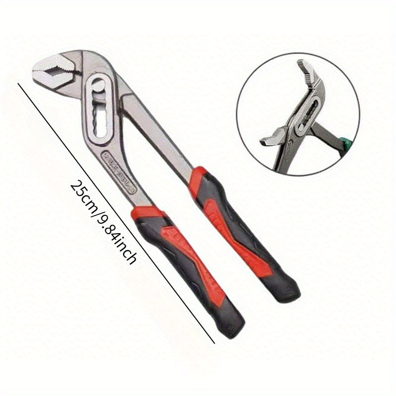 TEMU Heavy-duty Adjustable Open-end Pump Pliers - Pipe Wrench With - - Suitable For Plumbing, Automotive, Agricultural Machinery - Professional