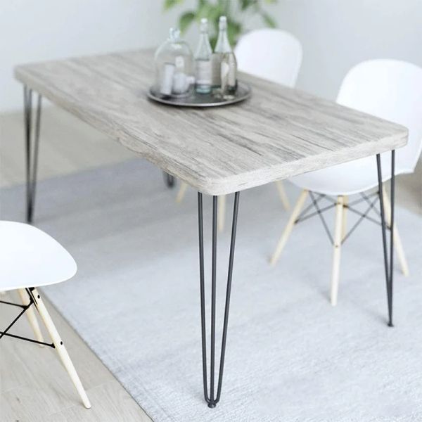 Sprayed Metal Table 16-28 Inch 3-Rod Hairpin Furniture Legs DIY Home Bench Dining Desk End Coffee Table Feet Accessories